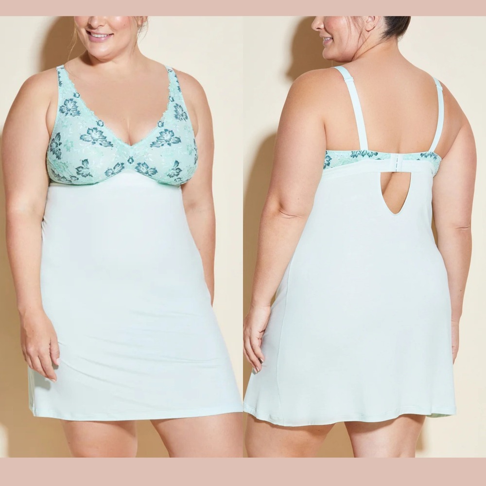 NWT COSABELLA‎ [ 1X ] Savona Extended Extended Chemise Dress Congo Mint U1870